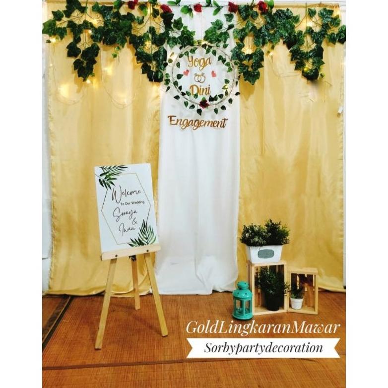 Dekorasi Lamaran Nikahan Backdrop Tunangan Backgroundnikahan Aqiqah Buat Sendiri  (05)