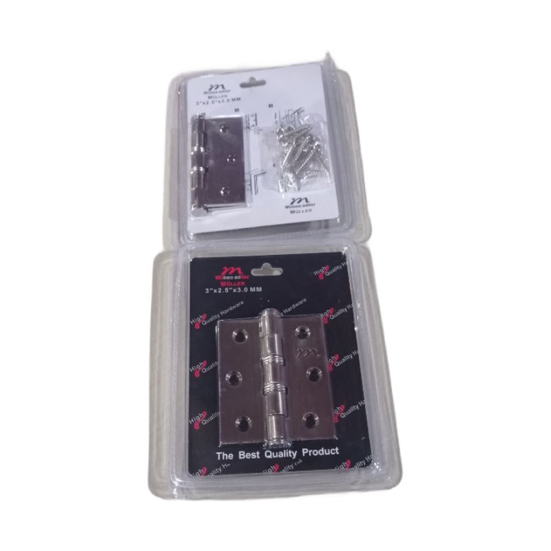 MULLER Engsel Pintu 3" / Engsel Jendela 3 inch Stainless Steel Muller