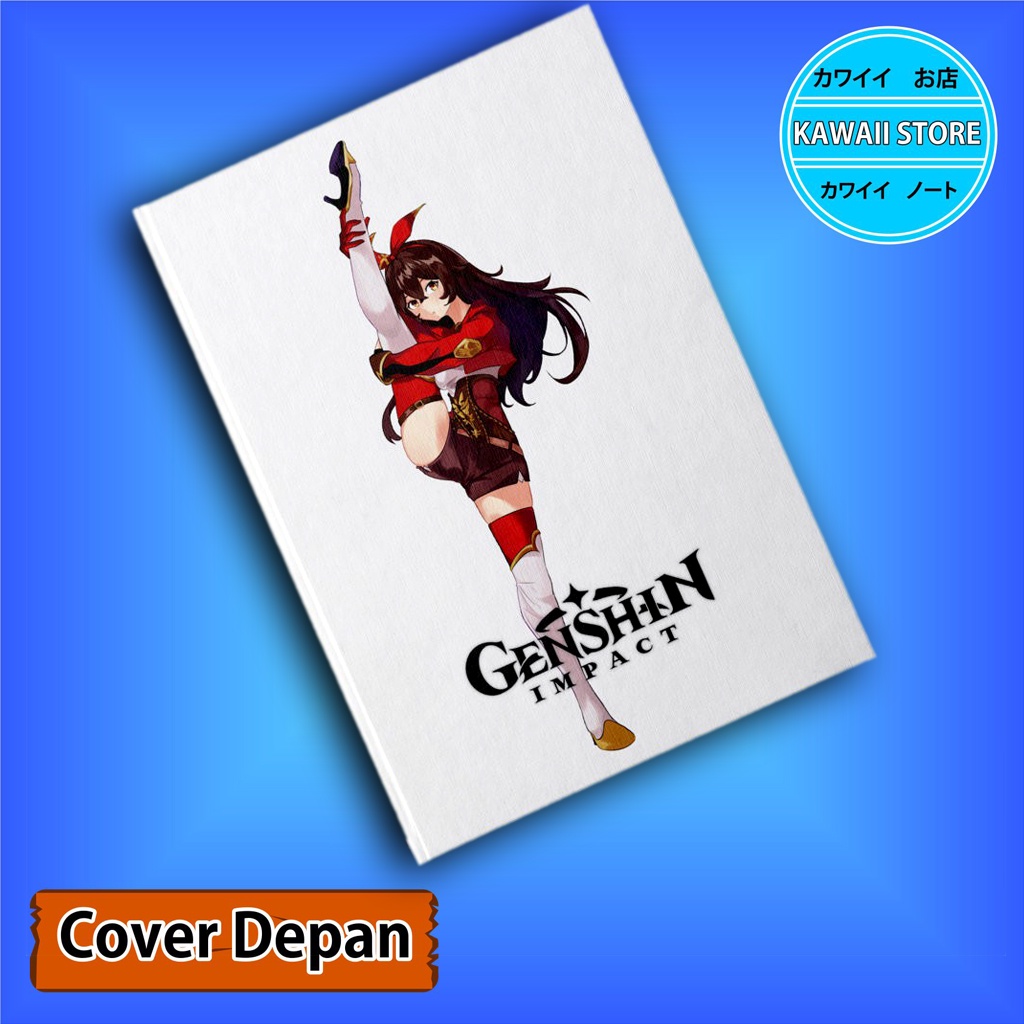 

Notebook / Pocket book Hard Cover Anime Game Genshin Impact AMBER uk A5 & A6 / Notes Book