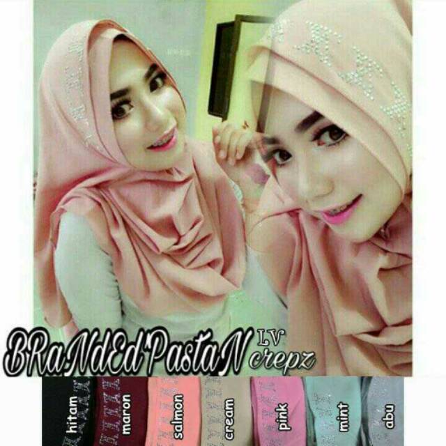 Jilbab Pastan LV crepe