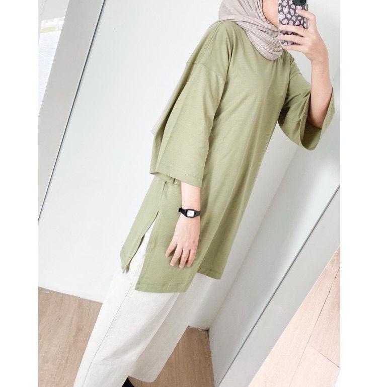 C27F AFI - EC - Myza Oversize XXL Slit Blouse / Top Hijab IGT