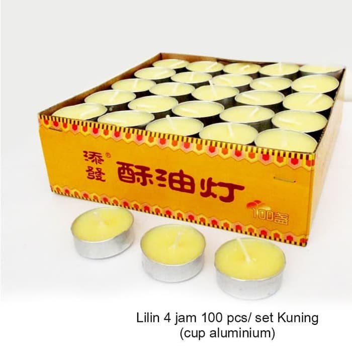 Lilin Tea Light/ tealight Stearin 100 pcs/set