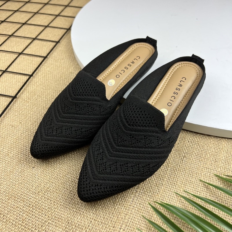 MARASYAFFA - SEPATU FLAT RAJUT WANITA IMPORT SF55