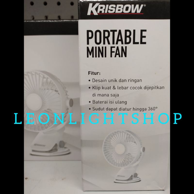 KRISBOW KIPAS DARURAT EMERGENCY FAN MEJA JEPIT PORTABLE CLIP 3IN1 /ACE EMERGENY FAN JEPIT MEJA 5INC