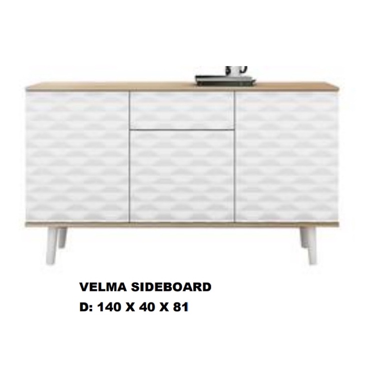 Sideboard Velma Putih