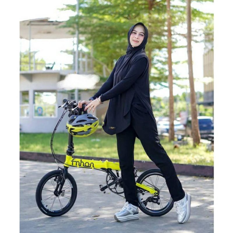 HIJAB SPORTY SYAR'I MUSLIMAH OLAHRAGA KHALISA JERSEY SUPER - ummiyunni hijab-Hitam