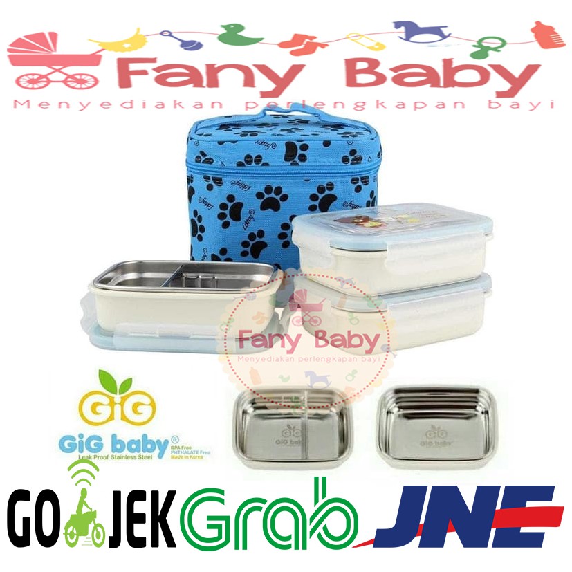 GiG Lunch Box Stainless Steel Rectangular