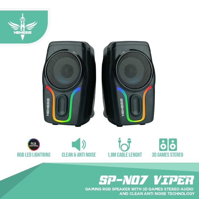 NYK SP-N07 VIPER RGB - SPN07 SP N07 Gaming Speaker