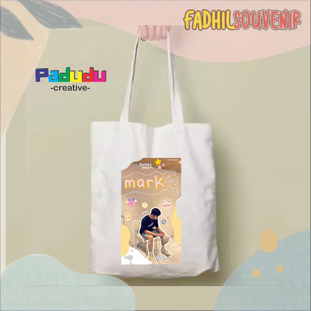TOTEBAG KANVAS AESTHETICS Mark Lee NCIT Tote bag Fadhilsouvenir