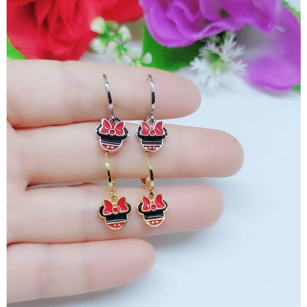 Anting anak lapis emas perhiasan xuping