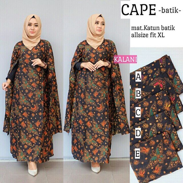 Cape Batik Dress