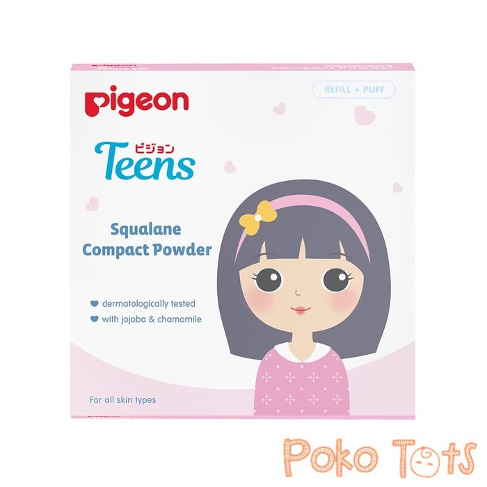 Pigeon Teens Squalane Compact Powder Refill 14gr Bedak Padat Isi Ulang