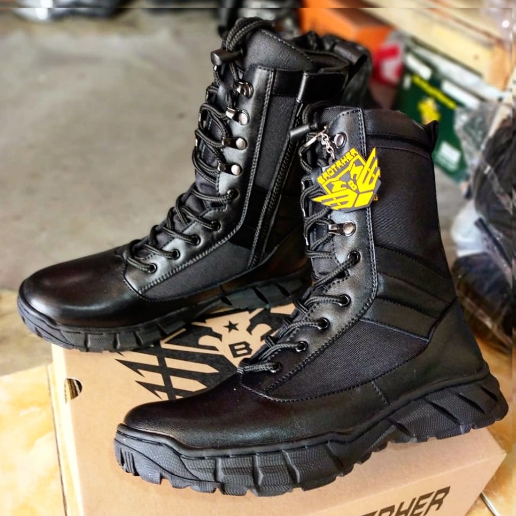 SEPATU PDL BROTRHER KULIT ASLI SEPATU PDL TNI POLRI SECURITY SATPAM SEPATU BOOTS PRIA KULIT ASLI