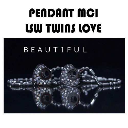 ASLI Garansi Uang Kembali MCI Pendant LSW TWINS LOVE Kalung MCI LSW Twins Love MCI Pendant Twins
