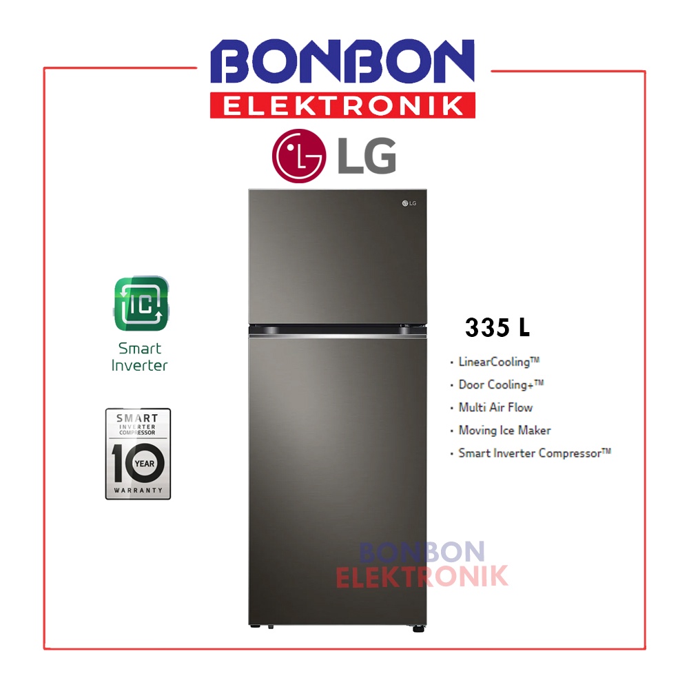 LG Kulkas 2 Pintu Smart Inverter GN-B332PXGB / GNB332PXGB 335L