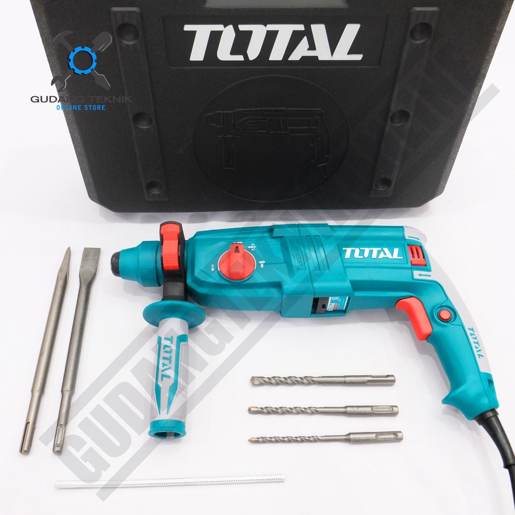 Rotary Hammer 26mm TOTAL TH308268 / Mesin Bor Bobok Beton SDS Plus TH 308268 TOTAL