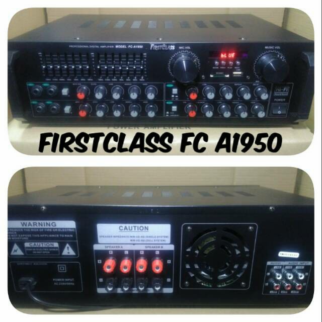 AMPLIFIER AUDIO FRISTCLASS FC A1950 PROFESIONAL AUDIO AMPLIFIER