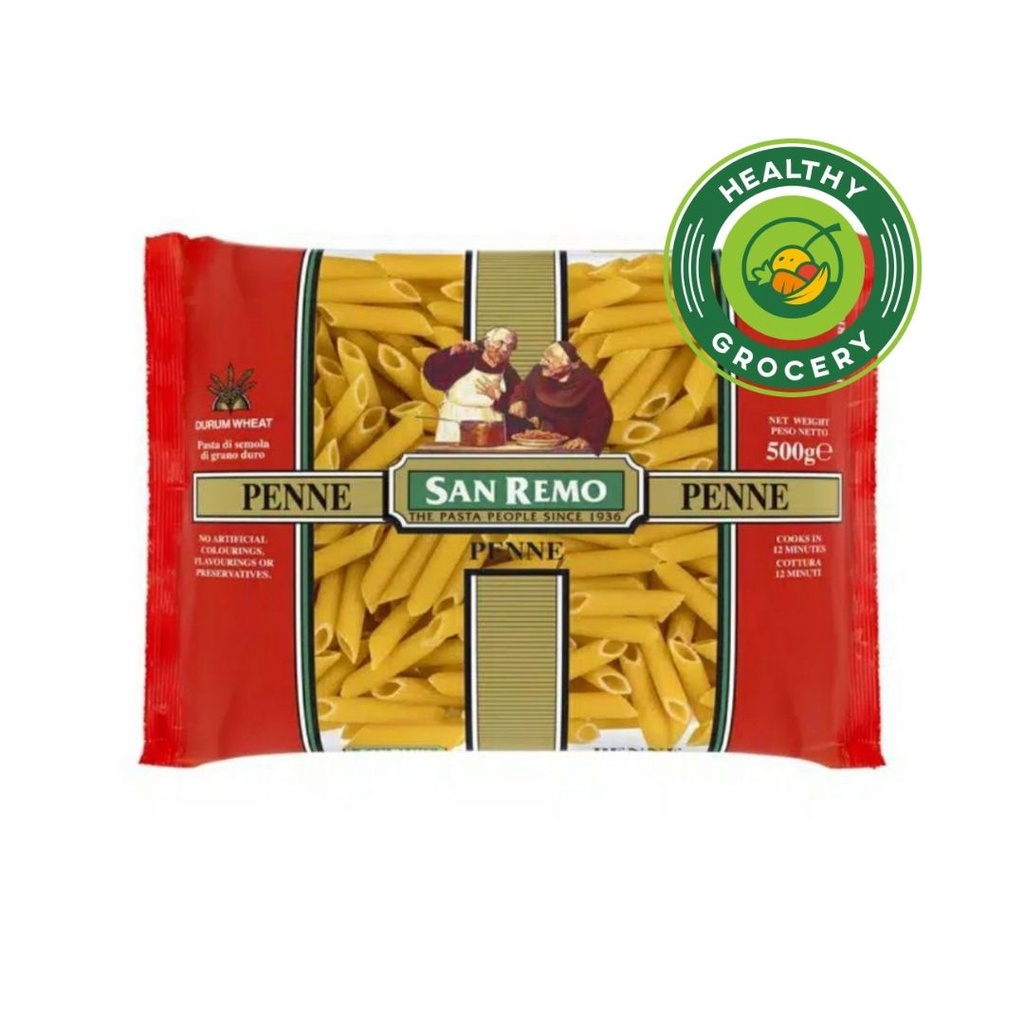 San Remo Pasta 500gr Spaghetti / Fettuccine / Elbow / Fusilli / Penne