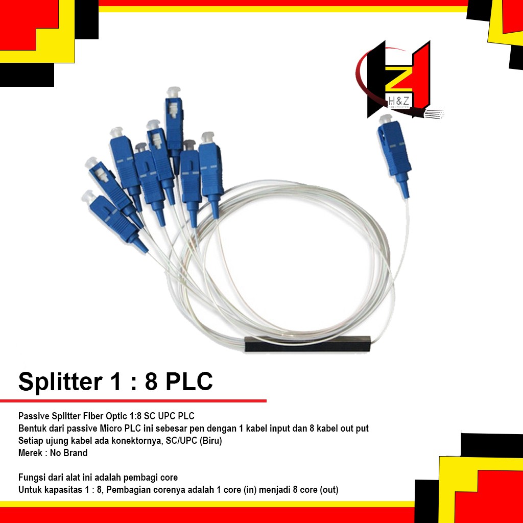 PLC Splitter 1:8 SC UPC /Passive Splitter 1:8 SC UPC /FO PLC Spliter Micro/Fiber optik FTTH