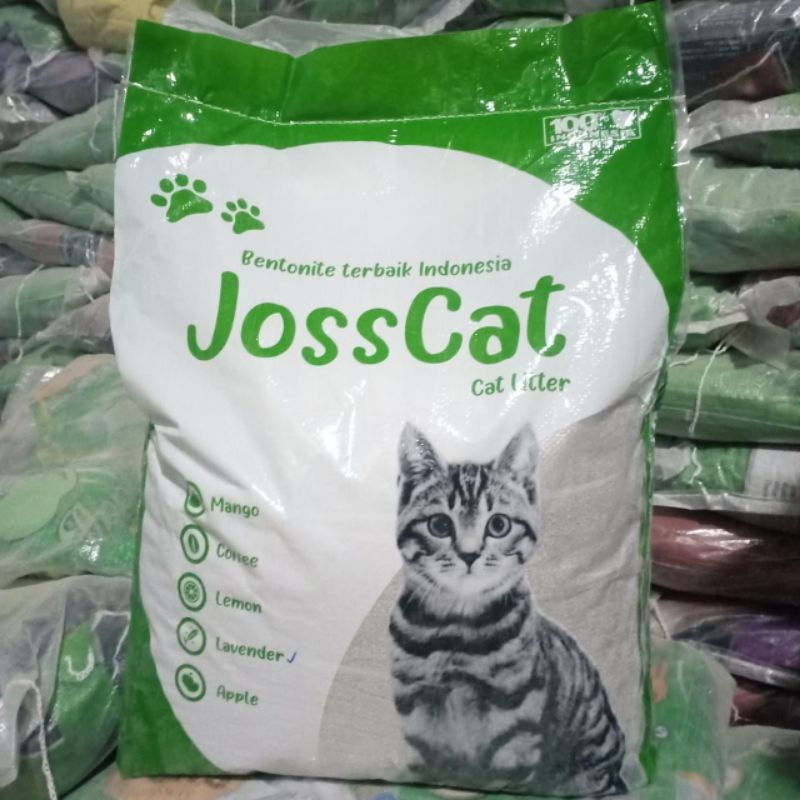 Pasir joss cat wangi 25litter gumpal allvarian wangi random