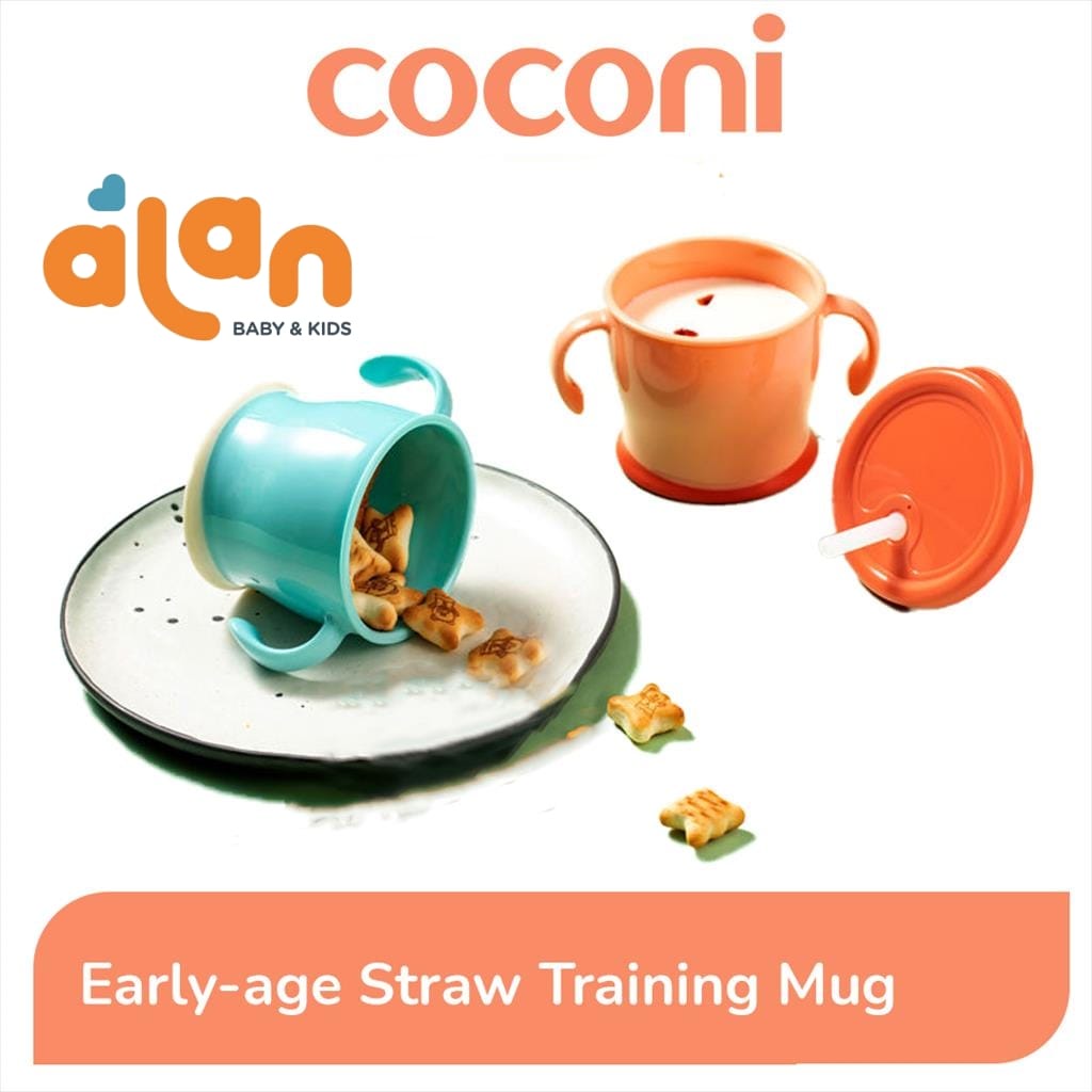 Coconi Early Age Straw Training Mug - Gelas Sedotan Anak