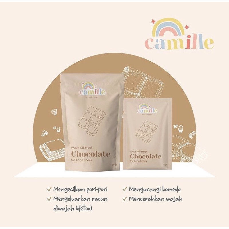[READY] CAMILLE BEAUTE FACEMASK BPOM-Chocolate