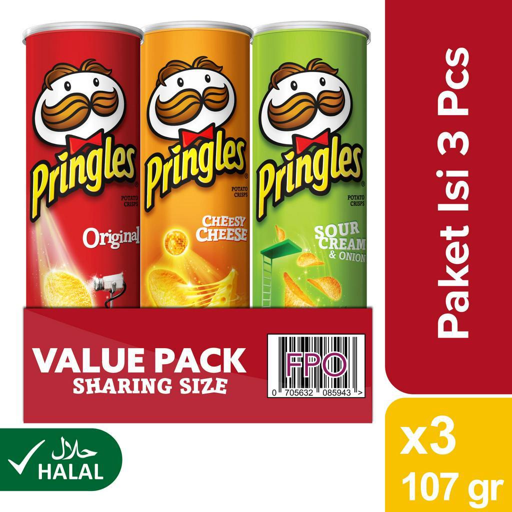 

Pringles Chips Traffic Light Triple VALUE PACK 107 gr x3