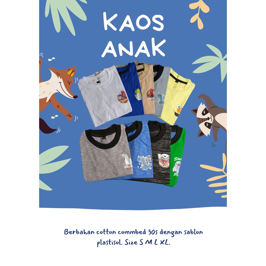 Baju anak unisex / Kaos anak unisex termurah (COD)