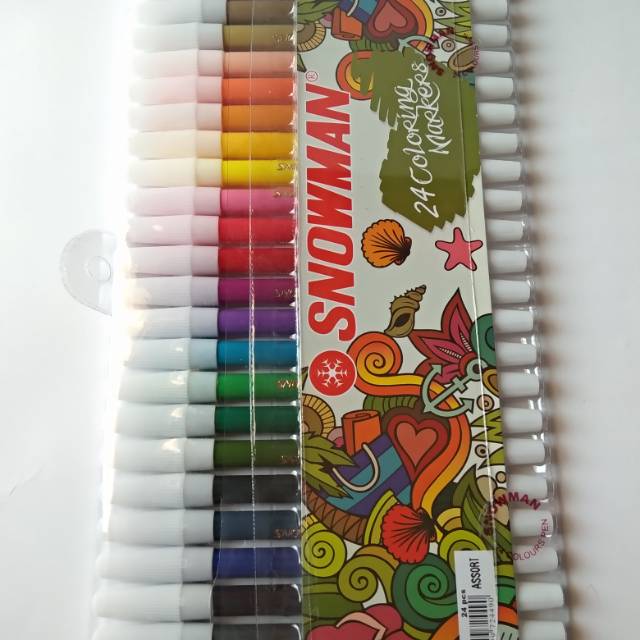 Spidol Snowman 24 warna