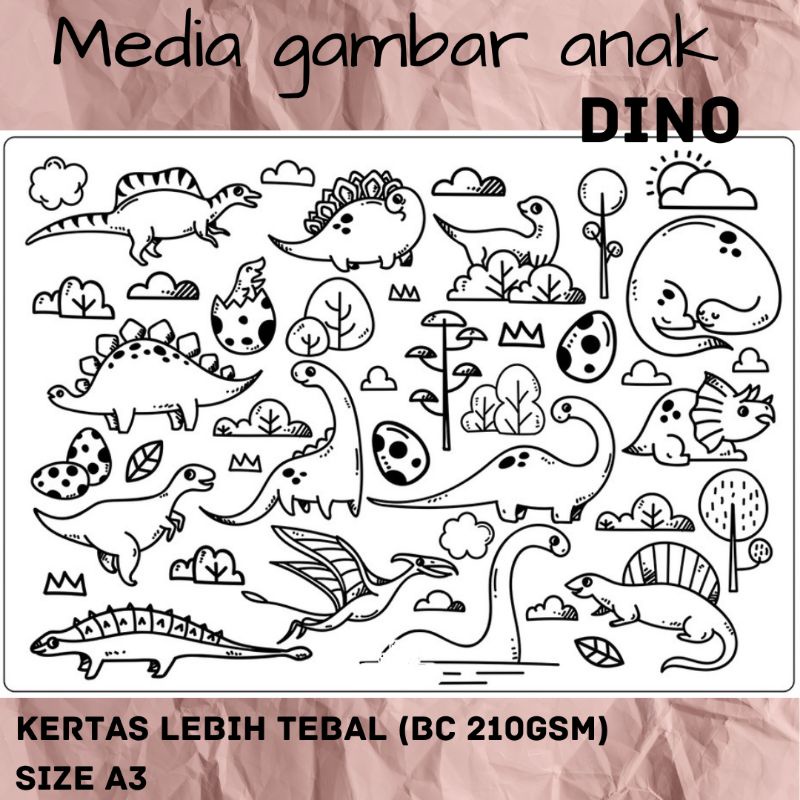 Media Gambar Anak A3 Tebal Media Mewarnai Anak