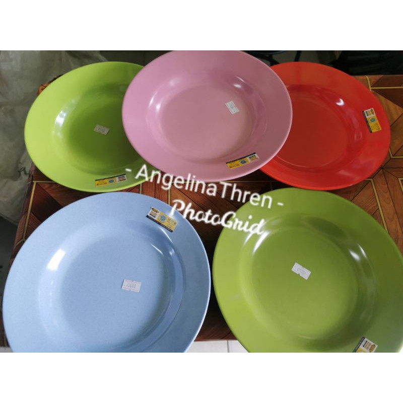 Piring Melamin 9 Inch Golden Dragon - Piring Makan Melamin P0109 Golden Dragon