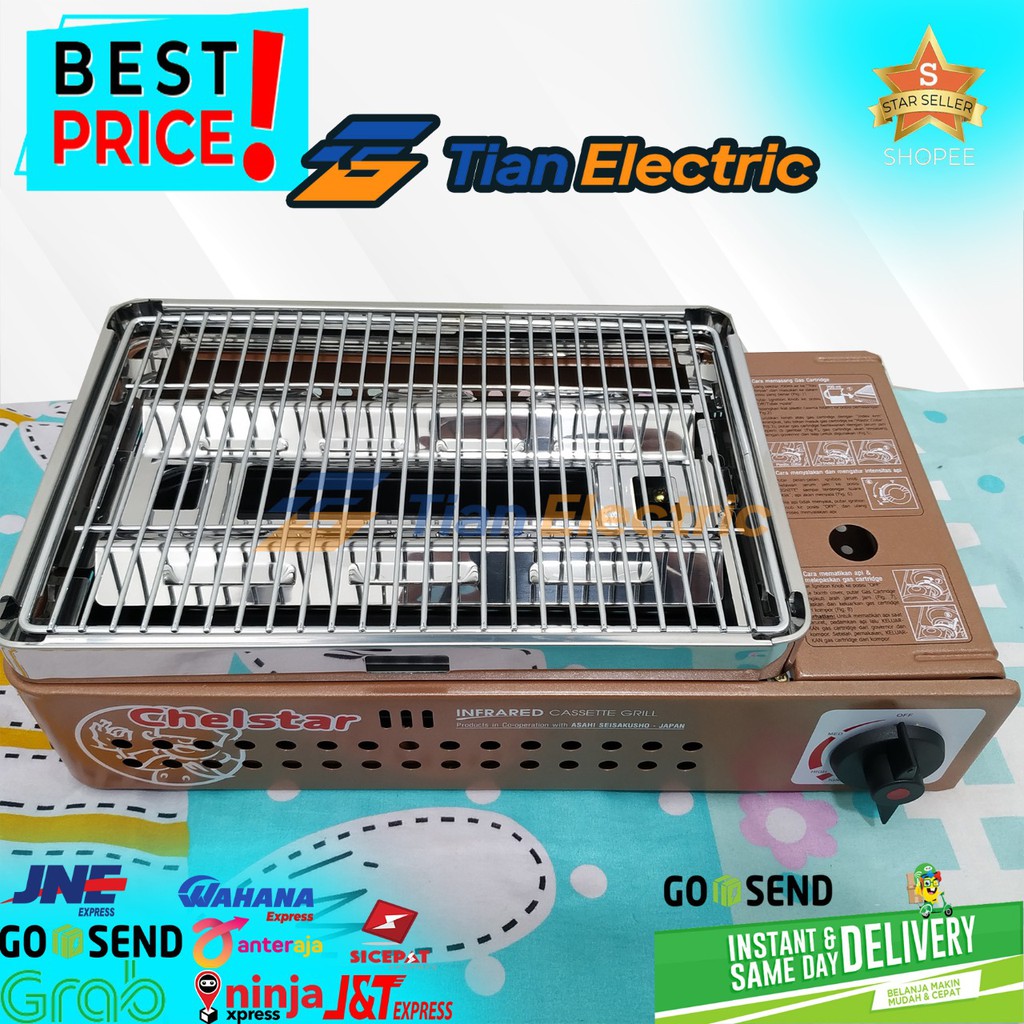 CHELSTAR CR-G18 Portable Grill / Pemanggang Serbaguna