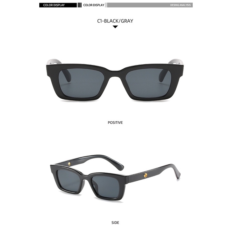 New small frame Korean style personality square ins street photography sunglasses