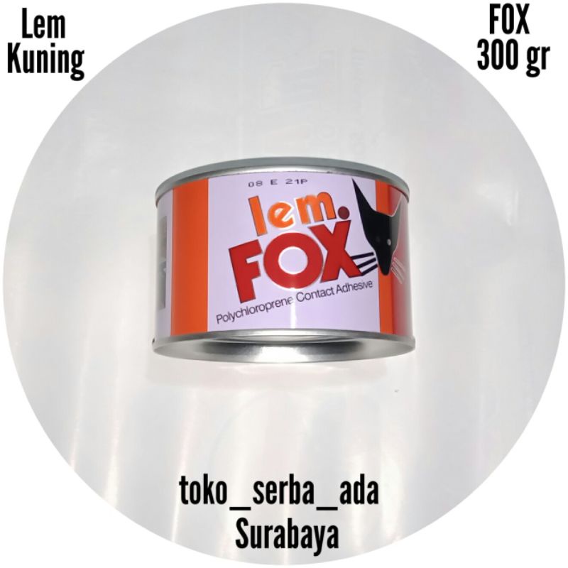 

Lem Kuning Fox kaleng 300 gram (K. 7.3.93) lem karet kayu