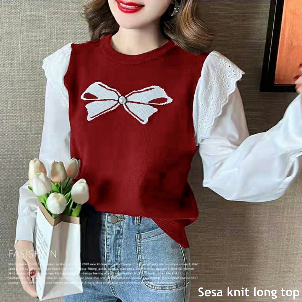 Sesa knit long top - Thejanclothes