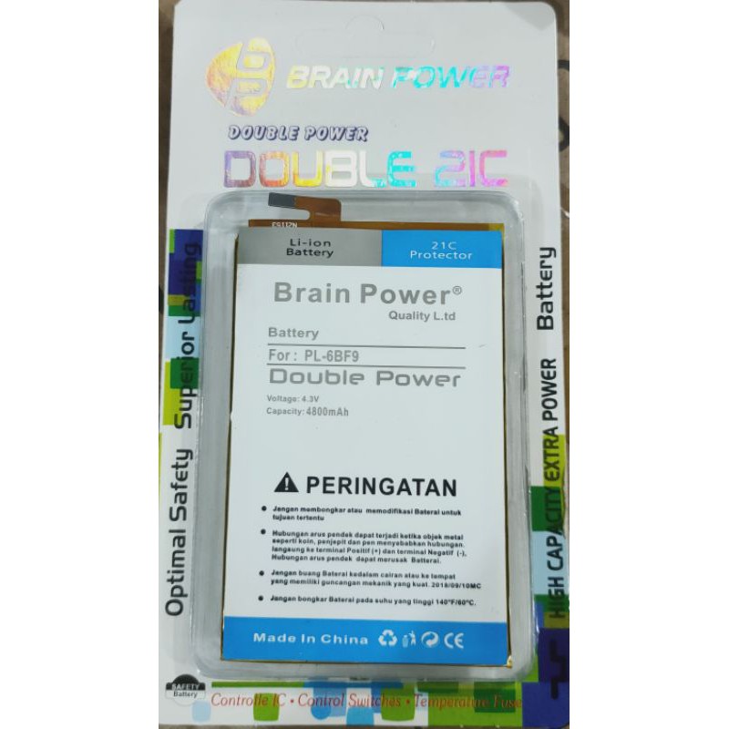 Battery batre Polytron Zap 6 4G Lite - PL6BF9 Brain power