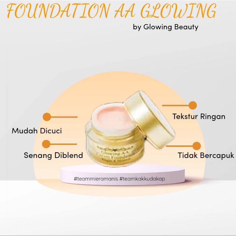 fondation AA glowing dari gb skincare