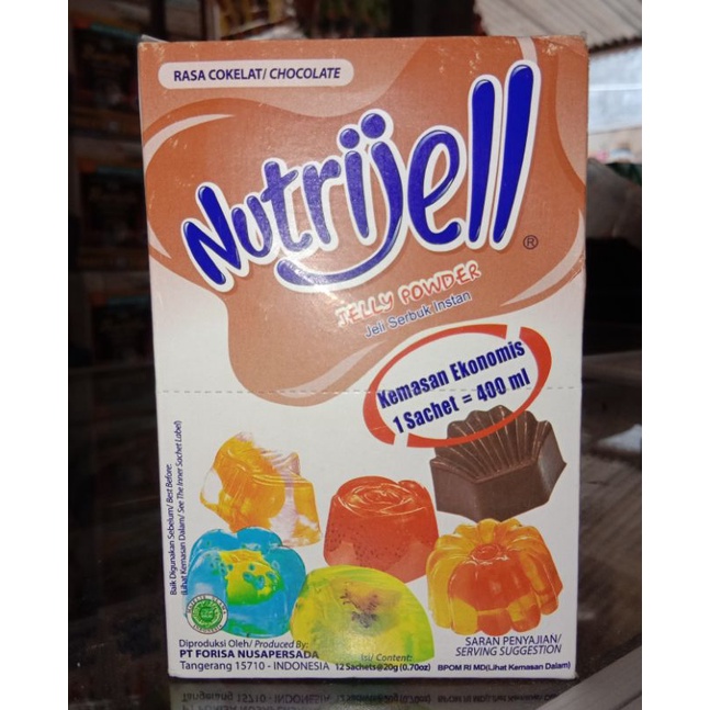 

NUTRIJELL JELLY POWDER RASA COKELAT 20g