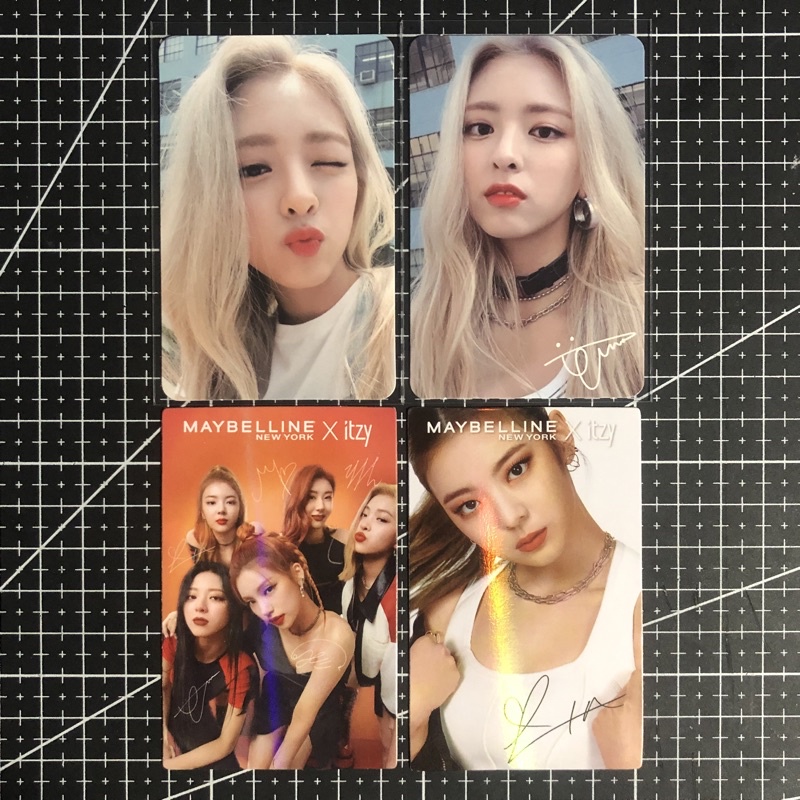 PHOTOCARD PC YUNA ITZY ICY POUT SIGN BUNDLE MAYBELINE GROUP LIA