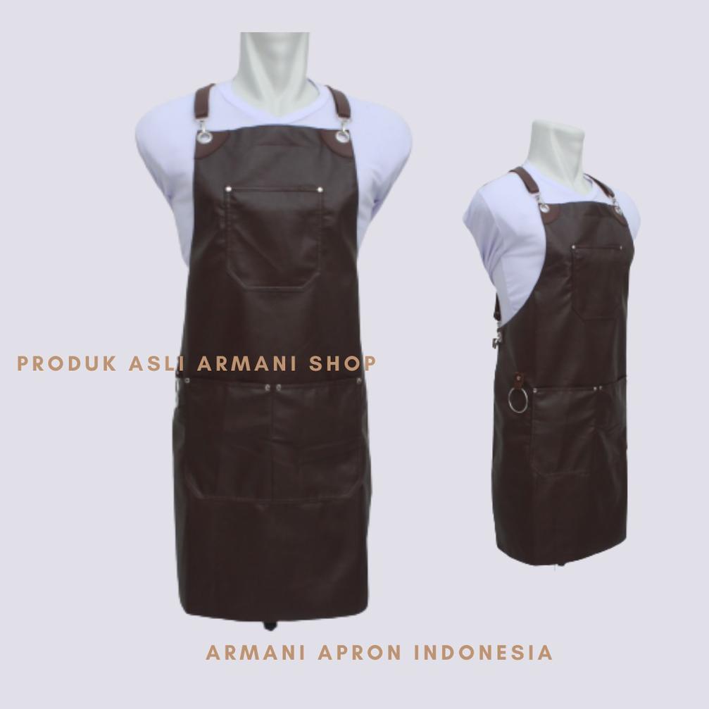 Super Sale➧ CELEMEK KULIT APRON KULIT CELEMEK BARISTA APRON BARISTA CELEMEK MASAK APRON MASAK CELEME