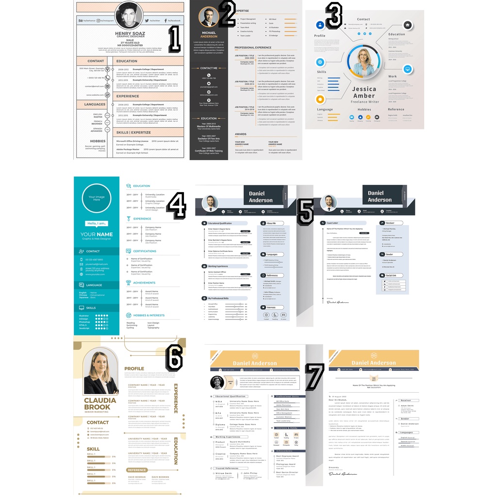 

Design dan Template CV (Curiculume Vitae) Professional dan Menarik
