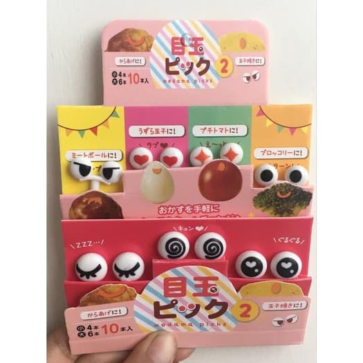 Set Isi 10 Garpu Buah Mata Emoticon Food Picks Garpu Set Buah  Garpu Mini Garpu Buah Mini Lucu