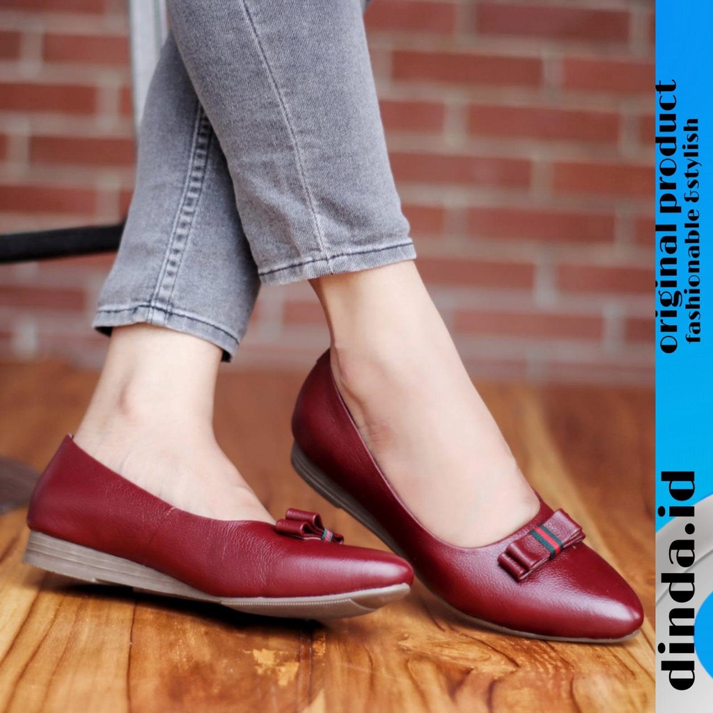 Sepatu Wanita Kerja Sepatu slop Model Mia Sepatu Santai/Sepatu asli kulit/Sepatu Cewek Kekinian Asli