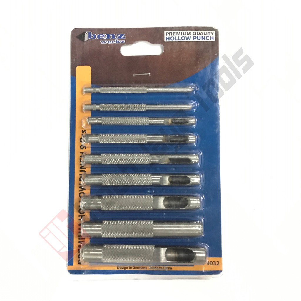 BENZ BZ-9032 Alat Plong Kulit 9 Pcs - Punch Leather Bor Plong