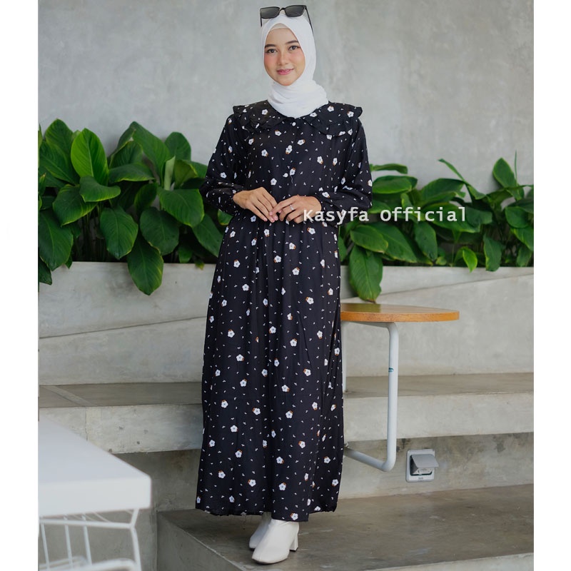 LINO MIDI DRESS // CHISA GAMIS MOTIF BUNGA