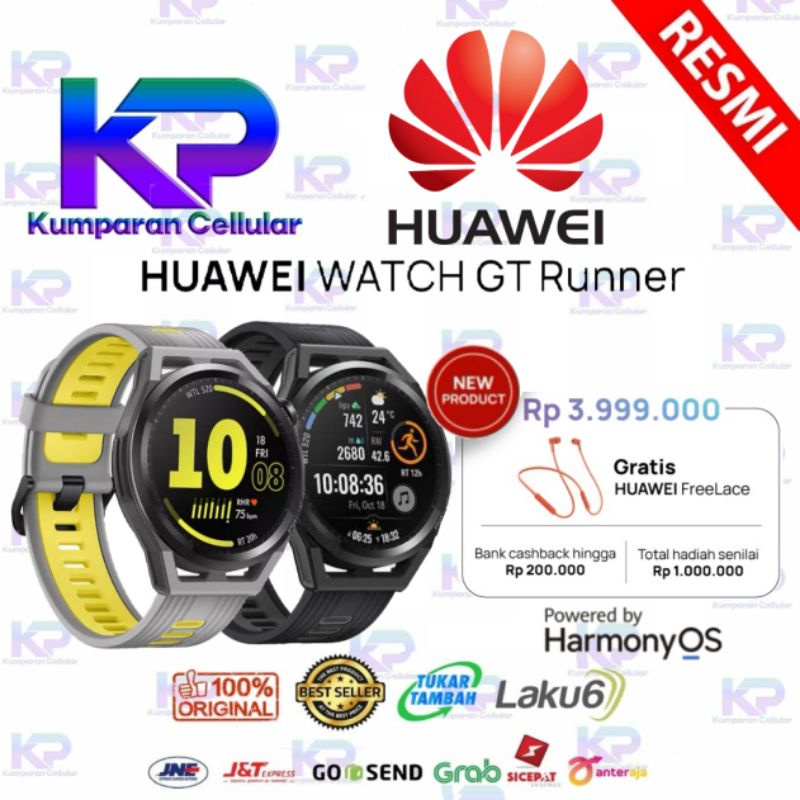 HUAWEI WATCH GT RUNNER SMARTWATCH GARANSI RESMI