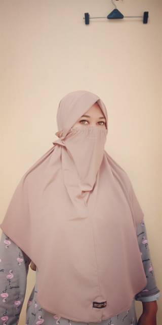 HIJAB MASKER KARET AYAT AYAT CINTA JERSEY JOYA PREMIUM