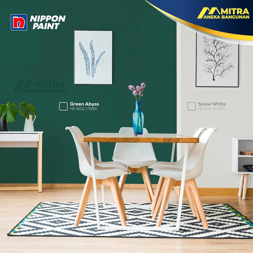 Jual CAT TEMBOK EKSTERIOR INTERIOR NIPPON PAINT GREEN ABYSS NP BGG