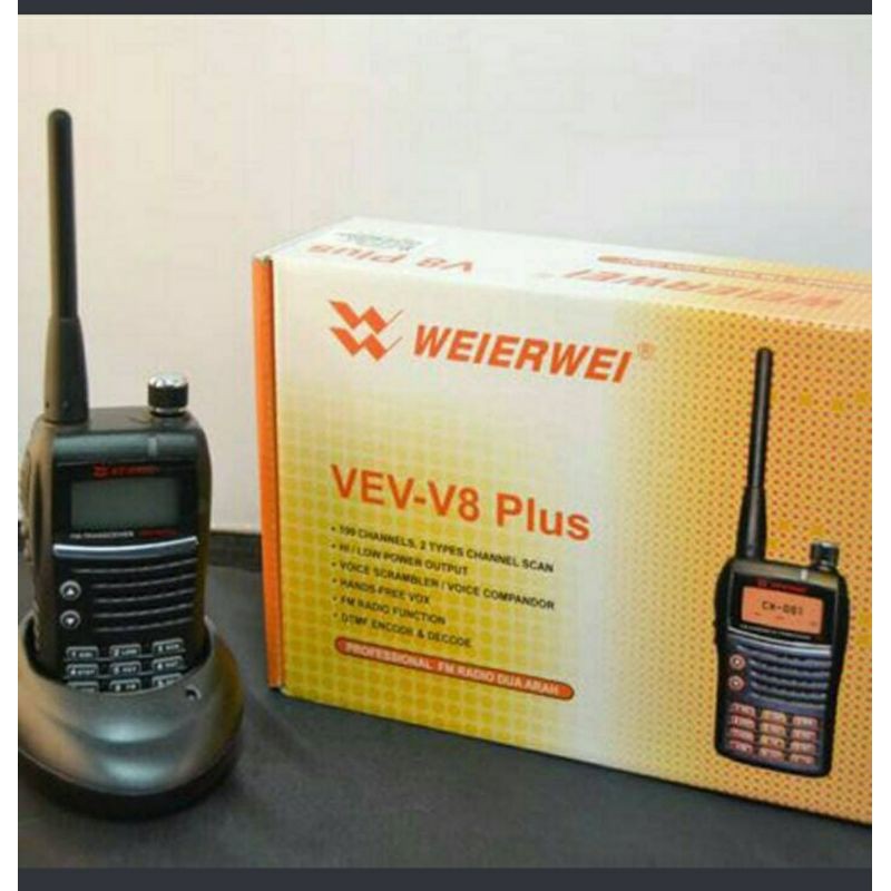 HT WEIRWEI VEV V8 PLUS VHF 136-174MHZ ORI HANDIE TALKIE WEIRWEI VEV V8 PLUS V8