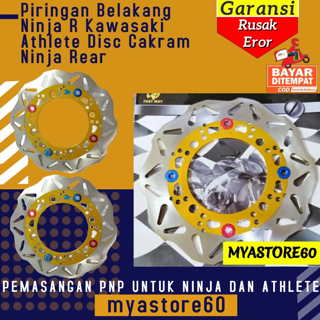 Disc Cakram Belakang Piringan Belakang PNP Ninja R Kawasaki Athlete Disc Cakram Ninja Rear